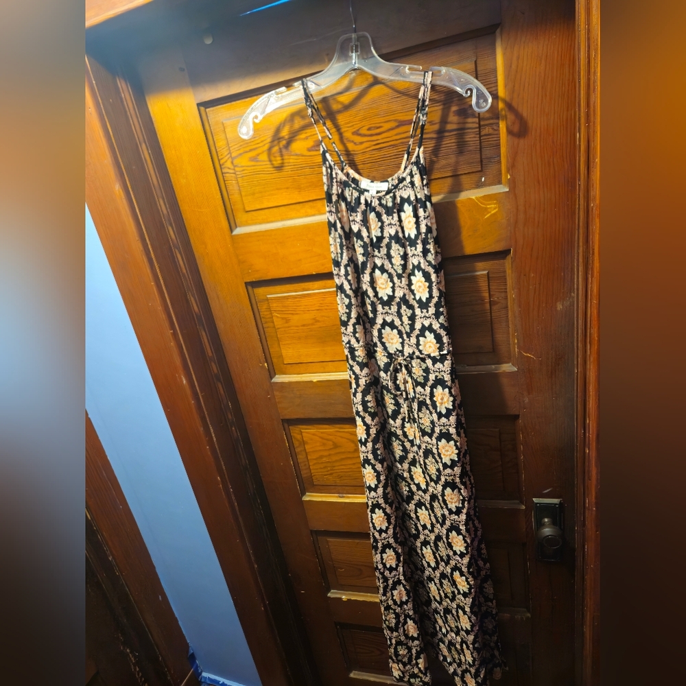 Flynn Skye Black and Cream Patterned Dress